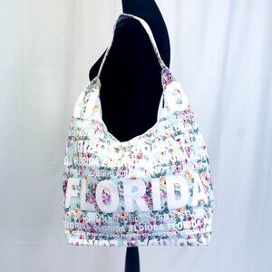 Large Hobo Bag Robin Ruth Florida Flower City Tote Purse